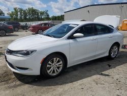 Salvage cars for sale from Copart Spartanburg, SC: 2015 Chrysler 200 Limited