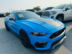 Salvage cars for sale at Wilmer, TX auction: 2022 Ford Mustang Mach I