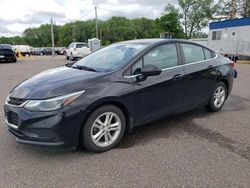 Salvage cars for sale at Ham Lake, MN auction: 2017 Chevrolet Cruze LT