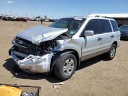 Salvage cars for sale at Brighton, CO auction: 2005 Honda Pilot EXL