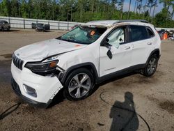 Salvage cars for sale from Copart Harleyville, SC: 2019 Jeep Cherokee Limited