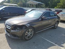 Salvage cars for sale at Savannah, GA auction: 2015 Mercedes-Benz C300