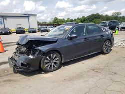 Salvage cars for sale at Florence, MS auction: 2022 Honda Civic EXL