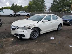 Salvage cars for sale at Denver, CO auction: 2015 Acura TLX