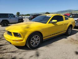 Salvage cars for sale at San Martin, CA auction: 2005 Ford Mustang