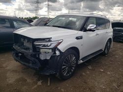 Infiniti QX80 salvage cars for sale: 2019 Infiniti QX80 Luxe