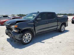 Carros salvage para piezas a la venta en subasta: 2019 Chevrolet Silverado K1500 Custom