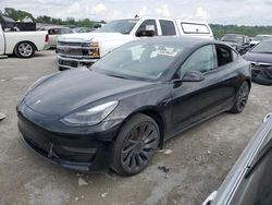 Salvage cars for sale at Cahokia Heights, IL auction: 2022 Tesla Model 3