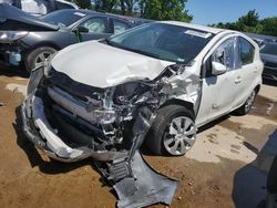 Salvage cars for sale at Sikeston, MO auction: 2012 Toyota Prius C