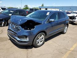 Salvage cars for sale at Woodhaven, MI auction: 2019 Ford Edge SEL