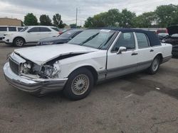 Salvage cars for sale at Moraine, OH auction: 1990 Lincoln Town Car Signature