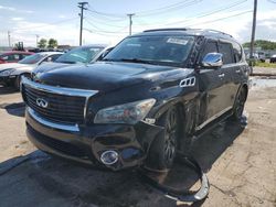 Salvage cars for sale at Chicago Heights, IL auction: 2011 Infiniti QX56