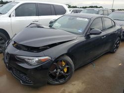 Salvage cars for sale at Wilmer, TX auction: 2018 Alfa Romeo Giulia TI