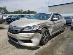 Salvage cars for sale at Spartanburg, SC auction: 2016 Honda Accord LX