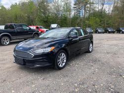 Salvage cars for sale at North Billerica, MA auction: 2017 Ford Fusion SE