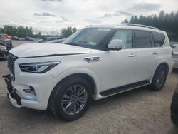 Salvage cars for sale at Leroy, NY auction: 2022 Infiniti QX80 Luxe