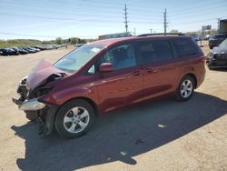 Salvage cars for sale at Colorado Springs, CO auction: 2015 Toyota Sienna LE