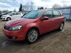 Salvage cars for sale at Bowmanville, ON auction: 2012 Volkswagen Golf