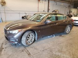 Salvage cars for sale from Copart Wheeling, IL: 2014 Infiniti Q50 Base