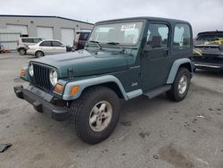 Salvage cars for sale at Assonet, MA auction: 1999 Jeep Wrangler / TJ SE
