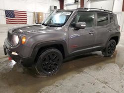 Jeep salvage cars for sale: 2018 Jeep Renegade Trailhawk