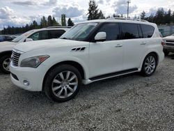 Salvage cars for sale from Copart Graham, WA: 2012 Infiniti QX56