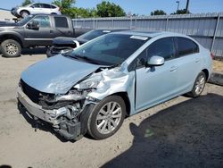 Salvage cars for sale at Sacramento, CA auction: 2012 Honda Civic EX