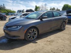 Salvage cars for sale from Copart Bowmanville, ON: 2015 Chrysler 200 S