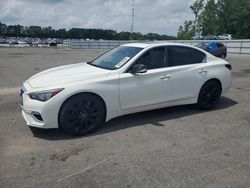 Salvage cars for sale at Dunn, NC auction: 2022 Infiniti Q50 Luxe