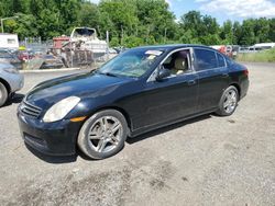 Salvage cars for sale from Copart Finksburg, MD: 2005 Infiniti G35