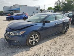 Salvage cars for sale from Copart Opa Locka, FL: 2018 Nissan Maxima 3.5S
