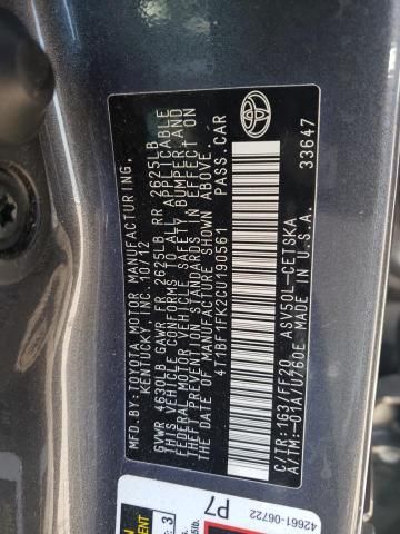 2012 Toyota Camry Base