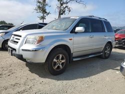 Honda Pilot exl salvage cars for sale: 2007 Honda Pilot EXL