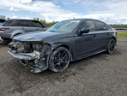Salvage cars for sale at Bowmanville, ON auction: 2022 Honda Civic Sport