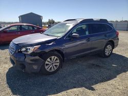 Subaru Outback 2.5i Premium salvage cars for sale: 2017 Subaru Outback 2.5I Premium