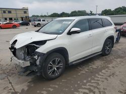 Salvage cars for sale from Copart Wilmer, TX: 2016 Toyota Highlander XLE