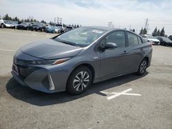 Salvage cars for sale from Copart Rancho Cucamonga, CA: 2017 Toyota Prius Prime