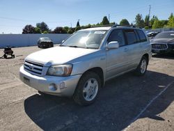 Salvage cars for sale at Portland, OR auction: 2004 Toyota Highlander Base