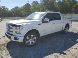 Salvage cars for sale at Gaston, SC auction: 2015 Ford F150 Supercrew