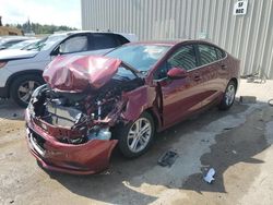 Salvage cars for sale at Franklin, WI auction: 2016 Chevrolet Cruze LT