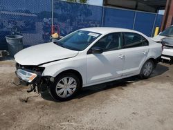 Salvage cars for sale from Copart Riverview, FL: 2013 Volkswagen Jetta Base