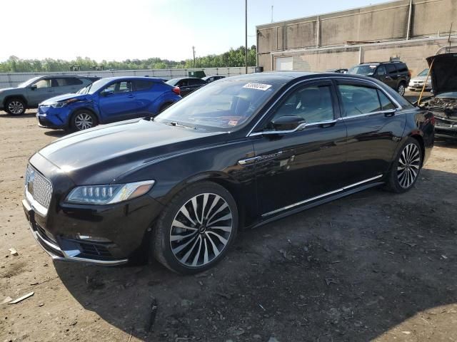 2017 Lincoln Continental Black Label