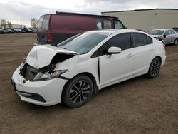 Salvage cars for sale from Copart Rocky View County, AB: 2015 Honda Civic LX