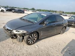 Salvage cars for sale at San Antonio, TX auction: 2010 Honda Civic EXL