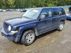 Salvage cars for sale from Copart Graham, WA: 2015 Jeep Patriot Sport