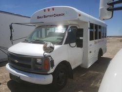 Salvage trucks for sale at Adelanto, CA auction: 2001 Chevrolet Express Cutaway G3500