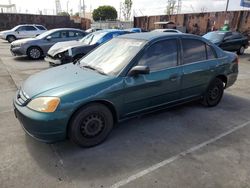 Salvage cars for sale at Wilmington, CA auction: 2001 Honda Civic LX