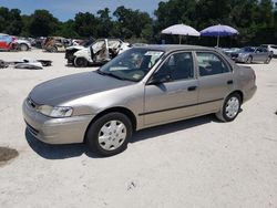 Salvage cars for sale from Copart Ocala, FL: 2000 Toyota Corolla VE