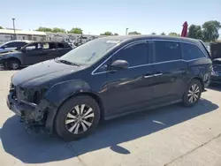 Salvage cars for sale at Sacramento, CA auction: 2014 Honda Odyssey EXL