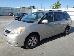 Salvage cars for sale at Antelope, CA auction: 2004 Toyota Sienna XLE